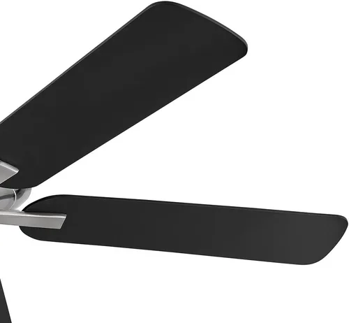 Vista 8 de Hinkley Metro - Ventilador de techo iluminado de perfil bajo de 52 pulgadas con luz LED, ventilador de techo de interior con doble montaje