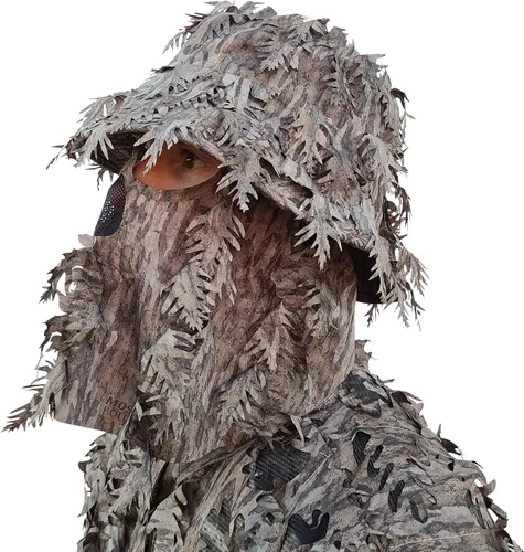 Vista 18 de QuikCamo Realtree & Mossy Oak 3D Leafy Camo - Sombrero de cubo para hombres, ciervos, patos y pavos (totalmente ajustable OSFM)