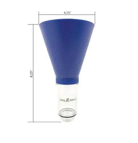 Vista 5 de APSG Embudo de Aceite con Bloqueo Compatible con Toyota Lexus Scion Seleccionados Herramienta Antiderrame se Atornilla Directamente al Relleno