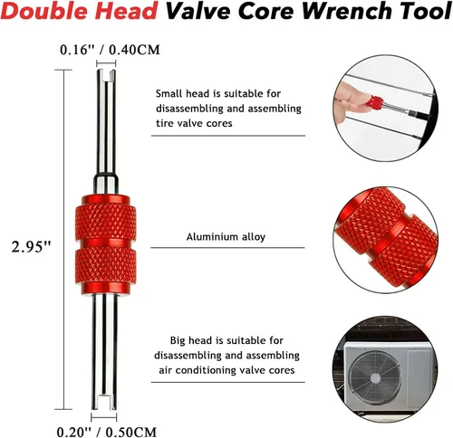 Vista 6 de Diking R134A R12 A/C HVAC Herramienta de extracción de núcleo de válvula Schrader para aire acondicionado (herramienta de extracción)