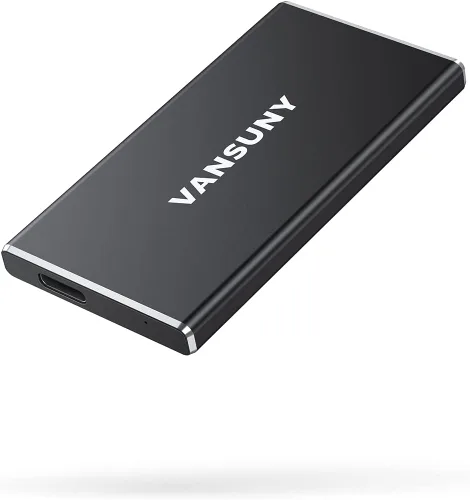 Vista 8 de Vansuny 1TB SSD externa portátil, USB 3.1 Gen2 500MB/s de transferencia de datos de alta velocidad, unidad de estado sólido mini portátil externa