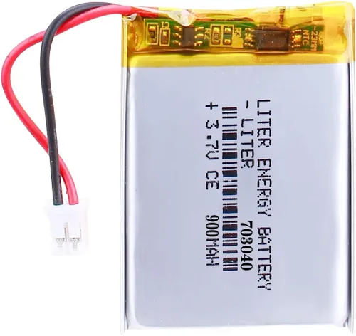 Liter energy battery batería recargable 703040 del polímero de iones de litio de la batería 900mAh de 3.7V Lipo con el conector de JST