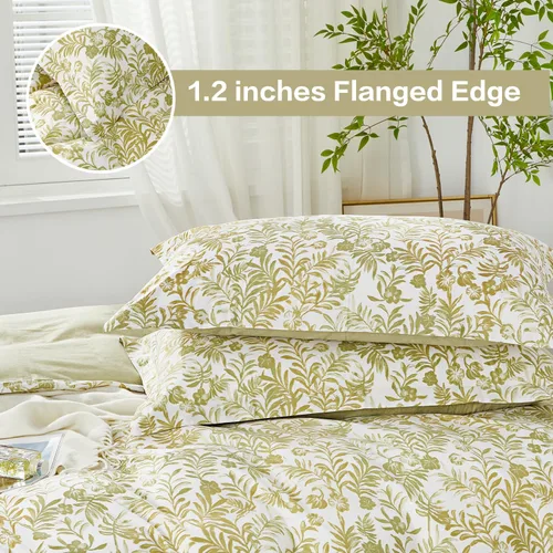 Vista 503 de SAPHREAS Juego de funda de edredón de algodón, tamaño King, a cuadros color gris oscuro y gris, geométrico, 3 piezas, 1 funda de edredón y 2 fundas