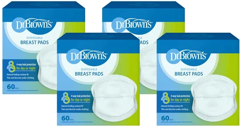 Vista 24 de Dr. Brown's Almohadillas absorbentes desechables de un solo uso para lactancia materna y fugas