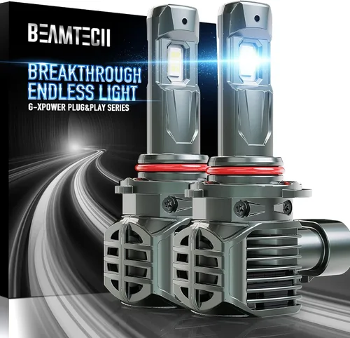 BEAMTECH 90 05 Bombillas, 500% de brillo, Plug and Play, paquete de 2 unidades