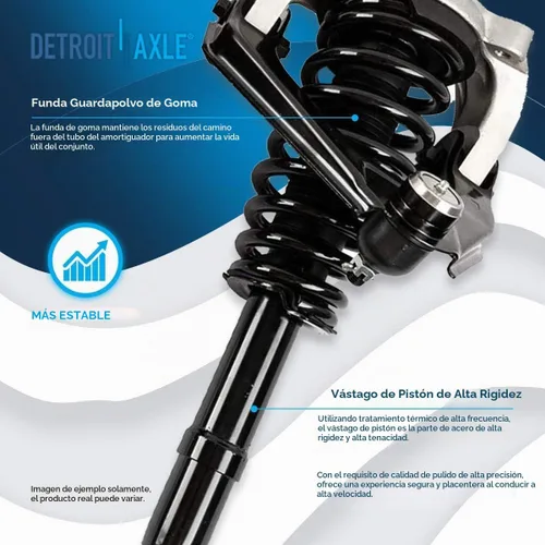 Vista 3 de Detroit Axle - Kit de puntales delanteros para Chrysler Sebring Dodge Stratus 99-06