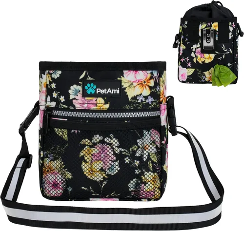 Vista 16 de Bolsa para golosinas para perros PetAmi, bolsa para golosinas para mascotas para entrenamiento, bolsa para caminar para perros, soporte para bolsa