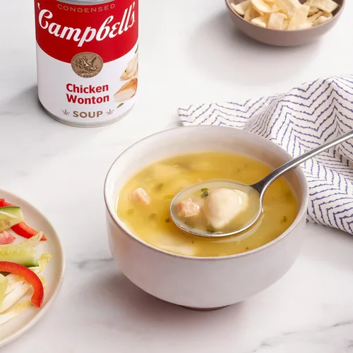 Vista 49 de Campbell's Sopa condensada para niños, sopa de fideos dobles, lata de 10.5 onzas (paquete de 4) (caja de 6)