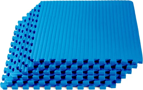 Vista 10 de We Sell Mats 3/4 Inch Thick Martial Arts EVA Foam Exercise Mat, Tatami Pattern, Interlocking Floor Tiles for Home Gym, MMA, Anti-Fatigue Mats, 24 in