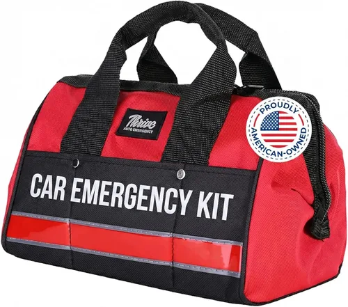 Vista 10 de Thrive Kits de emergencia para vehículos – Kit de emergencia para coche de carretera (104 piezas) – Kits de coche para emergencia – Kit de coche