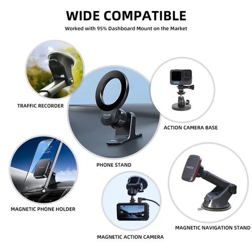 Vista 3 de Double Sided Adhesive Pads.Sticky Adhesive Pads Replacement Mounting Tape 6 Pcs.Very High Bond Sticky Adhesive Cars Dashboard &Daily Use.Car Mount
