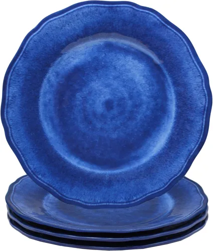 Vista 7 de Le Cadeaux Benidorm - Juego de 4 platos llanos de melamina de 11 pulgadas