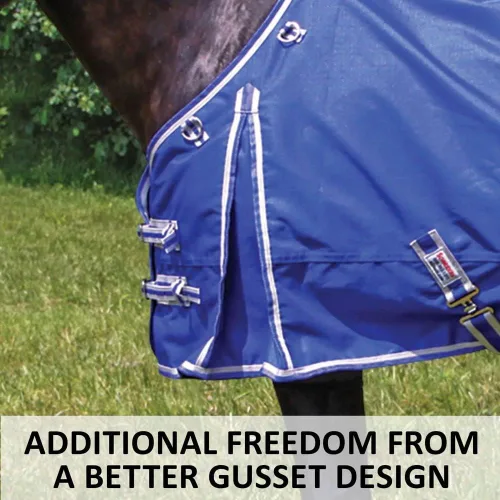 Vista 10 de Dura-Tech Viking Classic Pony Turnouts - Manta de caballo Surcingle Euro Fit Mantas impermeables para caballos Manta de caballo 1200D Manta