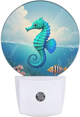 Vista 29 de EKOBLA Luces nocturnas de estrellas de Texas enchufables a la pared, estilo occidental vintage, retro, estrella americana, luces nocturnas LED