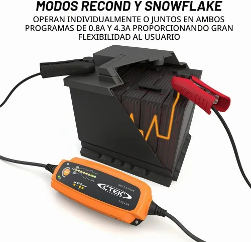 Vista 5 de CTEK (56-958) Cargador de batería de 8 pasos MUS 4,3 POLAR de 12 voltios completamente automático.
