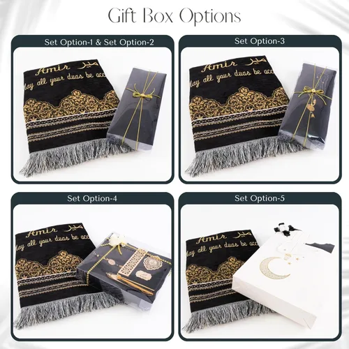 Vista 4 de IEF - Juego de regalo islámico con cuentas de oración personalizada, Ramadán, Eid, Hajj Umrah, boda, cumpleaños, día de la madre, día del padre, día