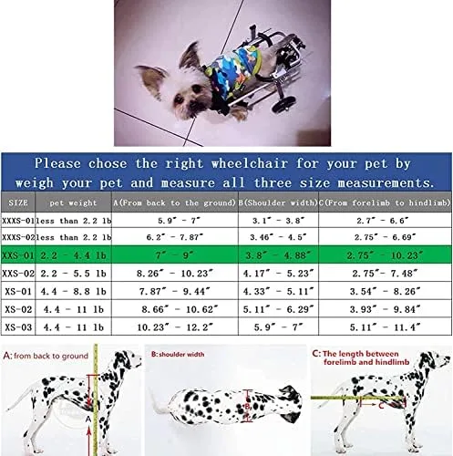 Vista 2 de Adjustable 2 Wheel Dog Wheelchair for Back Legs - Lightweight Pet Exercise Cart for Disabled & Paralyzed Pets - Assistive Mobility Aid for Dogs
