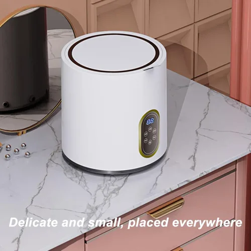 Vista 5 de Mini lavadora de 7 litros, lavadora de ropa interior completamente automática, lavadora portátil para apartamento, lavandería, camping, RV, viajes