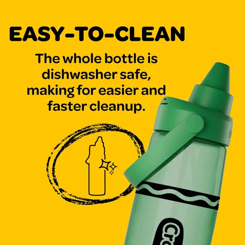 Vista 7 de CamelBak Crayola Chug Tritan Renew Botella de agua Aguamarina, 25 oz