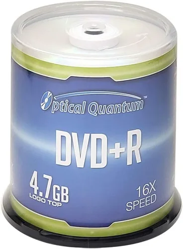Optical Quantum DVD+R 4.7GB 16x Disco de medios grabables - 100 husillo (FFP) OQDPR16LT-BX