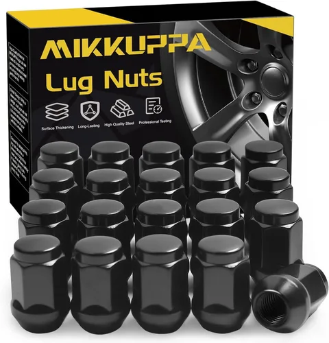 Vista 20 de MIKKUPPA 4 tuercas de llanta 1/2-20 – Repuesto para Wrangler JK 1987-2018, Liberty 2002-2012, Grand Cherokee 1993-2010, Ford Explorer 1991-2018