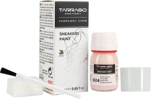 Tarrago Pintura de cuero para zapatillas pintura acrílica para zapatos para tenis botas bolsos mate flexible cobertura perfecta Pastel Pale Pink 624