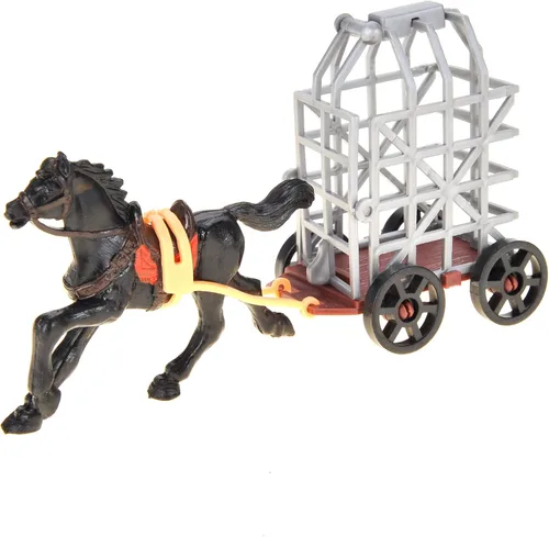 Vista 8 de PowerTRC Figuras de acción del Reino de la era romana con ejércitos de juguete, caballeros, caballo, castillo, cofres del tesoro, catapulta