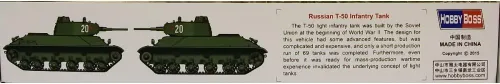 Vista 2 de Hobby Boss Tanque de infantería ruso T-50