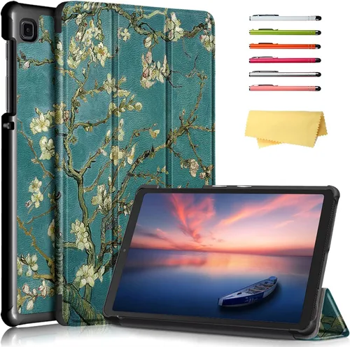 Galaxy Tab A7 Lite 8.7 pulgadas SM-T225T220 Trifold Case 2021 Modelo 2021 Ultra Delgada Funda Folio Ligero con Soporte Multi-Ángulo Delgado Cuero PU