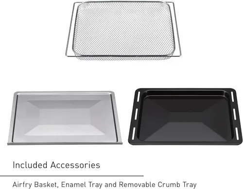 Vista 9 de Panasonic FlashXpress - Combo de horno tostador y freidora de aire de tamaño familiar, 11 funciones de cocción, 1800 W sin PFAS, calefacción