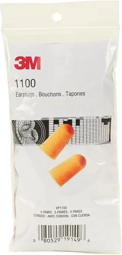 Vista 4 de 3M Tapones para los oídos de un solo uso de espuma 1100, inalámbricos, 29NRR, naranja, 200 pares