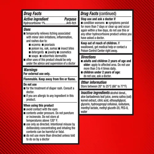 Vista 2 de Cortizone 10 Spray Refrescante de Alivio para la Picazón con Aloe Calmante de Máxima Potencia, 1% de hidrocortisona, acción rápida, spray