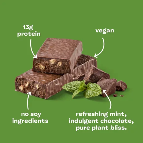 Vista 4 de think! Barras de alto contenido proteico a base de veganas/plantas, 0.46 oz de proteína, 0.18 oz de azúcar, sin edulcorantes artificiales, sin