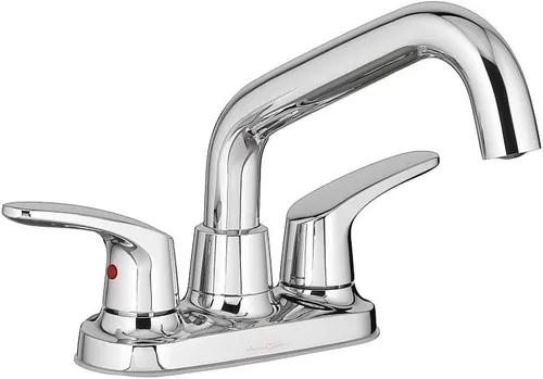 American Standard 7074140.002 Colony Pro Grifo utilitario de 2 manijas con extremo aireador, cromo pulido