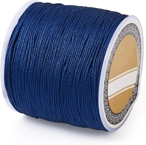 Vista 11 de Cheris - Cuerda de nailon para cuentas de 0.031 in, 328.1 ft, color negro, cuerda de macramé para hacer joyas, suministros de envoltura Kumihimo