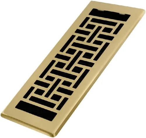 Vista 32 de Decor Grates Registro de suelo oriental AJH212-RB, 2 x 12 pulgadas, acabado de bronce frotado