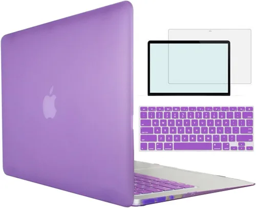 Vista 8 de Funda compatible con MacBook Pro de 13 pulgadas con CD-ROM modelo A1278 versión 2008-2012, carcasa rígida 4 en 1 de plástico a presión con protector