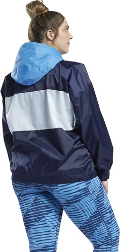 Vista 3 de Core 10 by Reebok Chaqueta con capucha tejida de gran tamaño para mujer