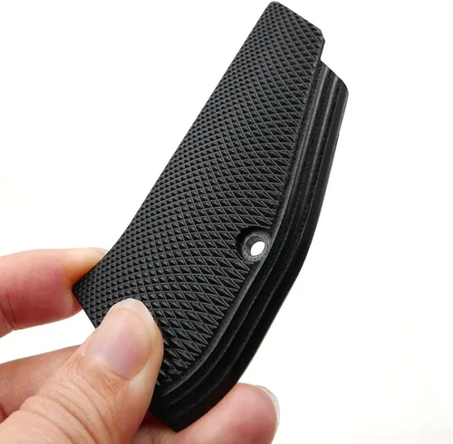 Vista 6 de Cool Hand Empuñaduras G10 para CZ 75/85 Compact, CZ P-01, P100, C100, T100, PCR, CZ 75 D, tornillos negros incluidos, textura agresiva, 1/4