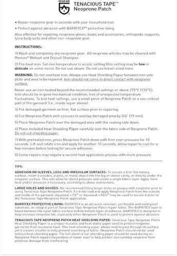 Vista 8 de Gear Aid Aquaseal FD - Kit de reparación de parches y adhesivos para engranajes (neopreno)