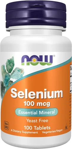 Vista 10 de NOW Foods Suplementos, Selenio (L-Selenometionina) 100 mcg, Mineral Esencial*, 250 Tabletas