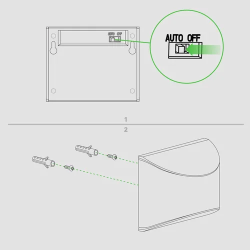 Vista 8 de Classy Caps Lámpara solar de pared y cubierta de alto rendimiento DLS900 - Luces solares de encendido/apagado automático, 4 LED de alto rendimiento