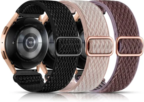 Vista 30 de Lerobo Elastic Bands Compatible with Samsung Galaxy Watch 8 7 6 5 4 40mm 44mm/Galaxy Watch 8 Classic 6 4 Classic 43mm 47mm 42mm 46mm/5 Pro Band