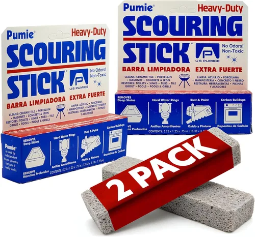Piedra pómez 1001 Scouring Stick de Estados Unidos, 1001, Paquete de 2, Pumice, 1