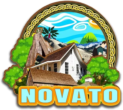 Novato California USA - Imán para nevera con imán de madera 3D, monumentos de viaje, coleccionables, decoración hecha a mano, 2