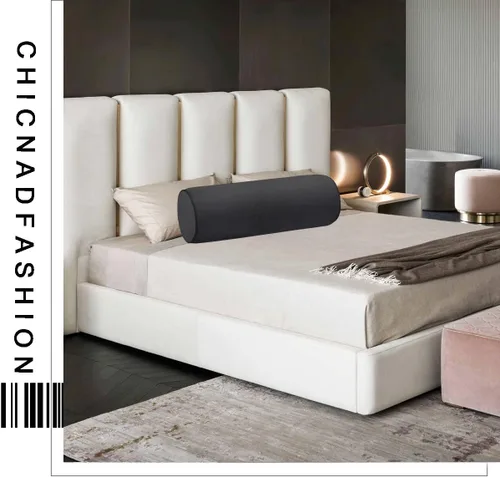 Vista 4 de Fundas de almohada cilíndricas de terciopelo para el cuello de 16 x 6 pulgadas con cremallera oculta para decoración del hogar, almohada cervical