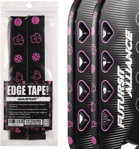 Vista 11 de PICKLETECH Pickleball Edge Guard Tape – Pink Unicorn Pattern Edge Tape for Pickleball Paddle - Fit Perfectly Curved Edge - No Wrinkling