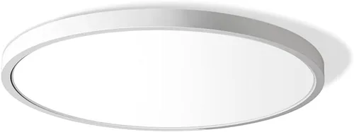 Vista 9 de LightingWill Lámpara de techo LED de 7 pulgadas empotrada, 5000K luz blanca diurna, 1500LM, 12W, lámpara de techo redonda moderna y plana, lámpara