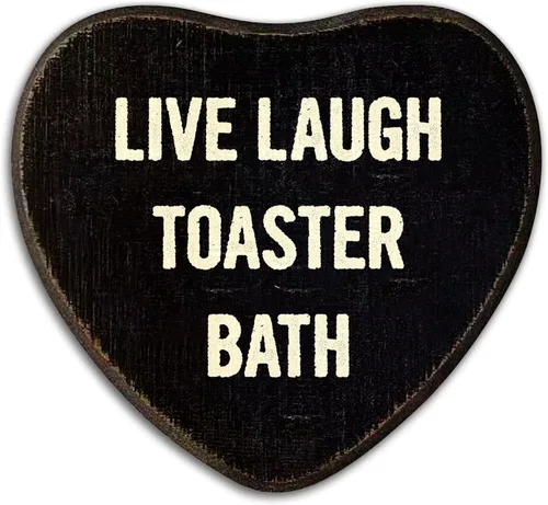 Vista 8 de Decoración gótica de pared para el día de San Valentín – I Will Love You – Placa en forma de corazón negro – Letrero colgante de madera – Decoración