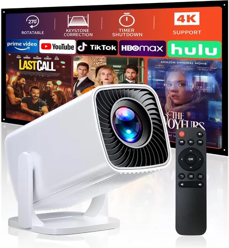 Mini proyector con soporte 4K, proyector portátil de corto alcance (Luna)